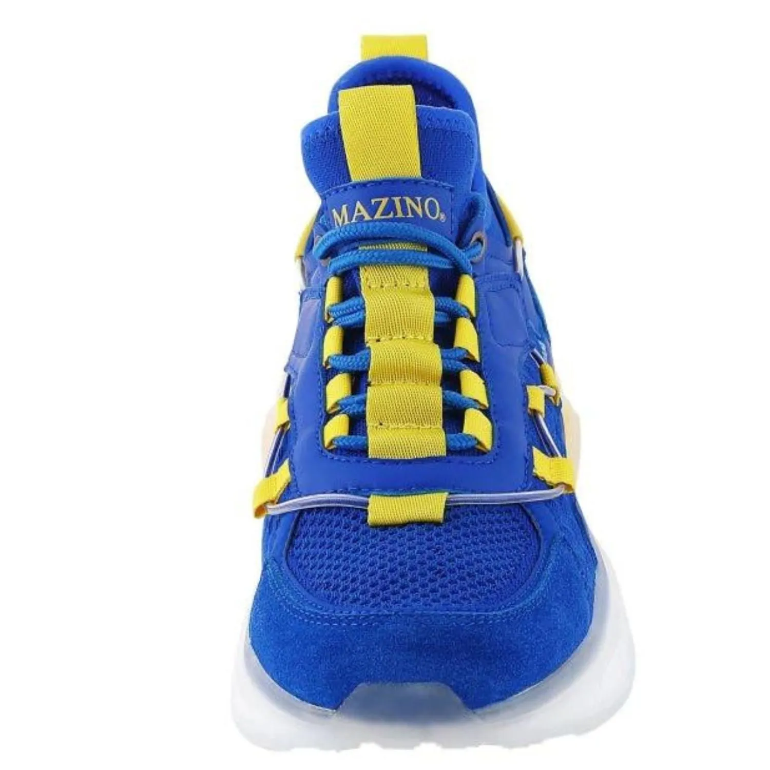 Cushioned Urban Living Azure Rush: Electric Blue Sneakers