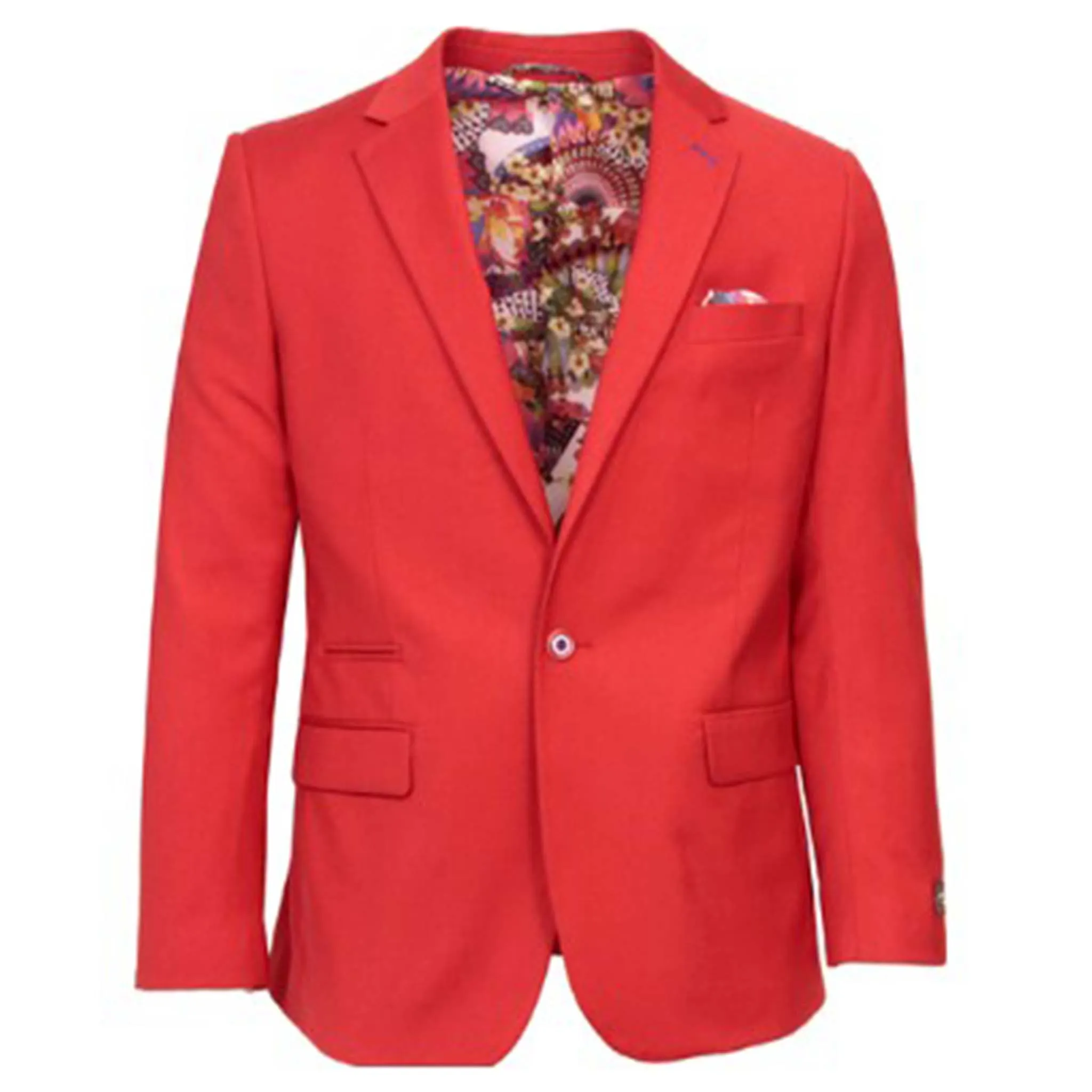 RegularFit Sport Ready Stable Stretch Red Slim Fit Sport Coat