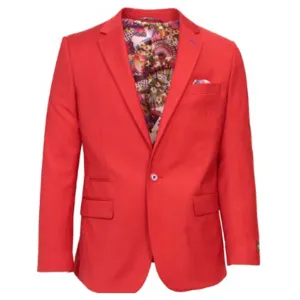 RegularFit Sport Ready Stable Stretch Red Slim Fit Sport Coat