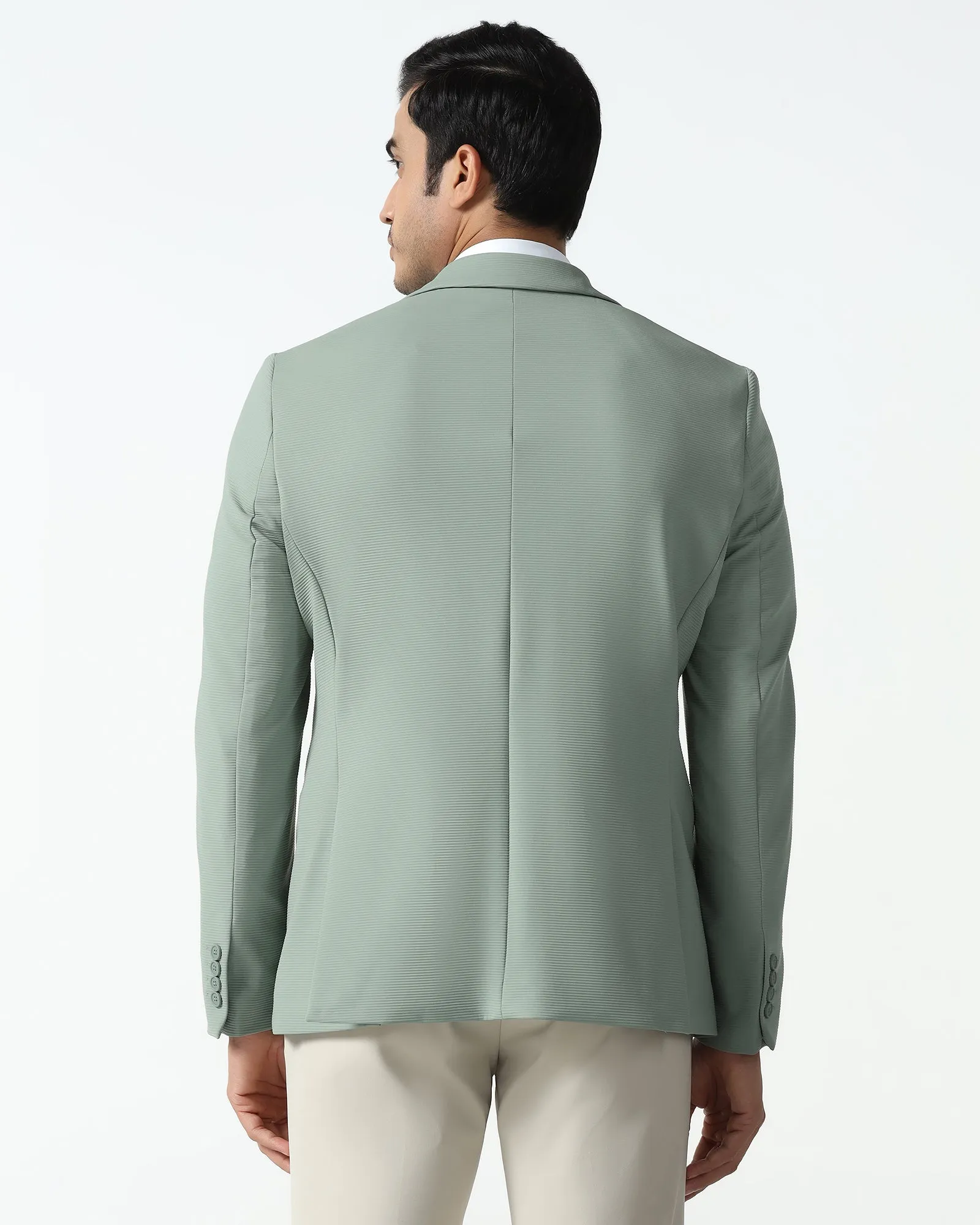 Mint TechPro Stripe Blazer - Fiesta Effortless Travel Wear