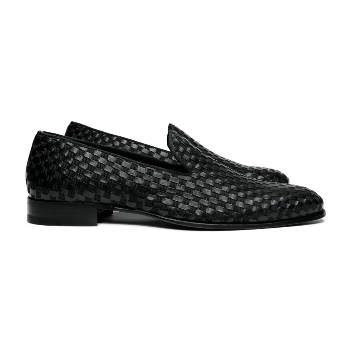 Sharp Finish Caba Woven Formal Venetian Shoes