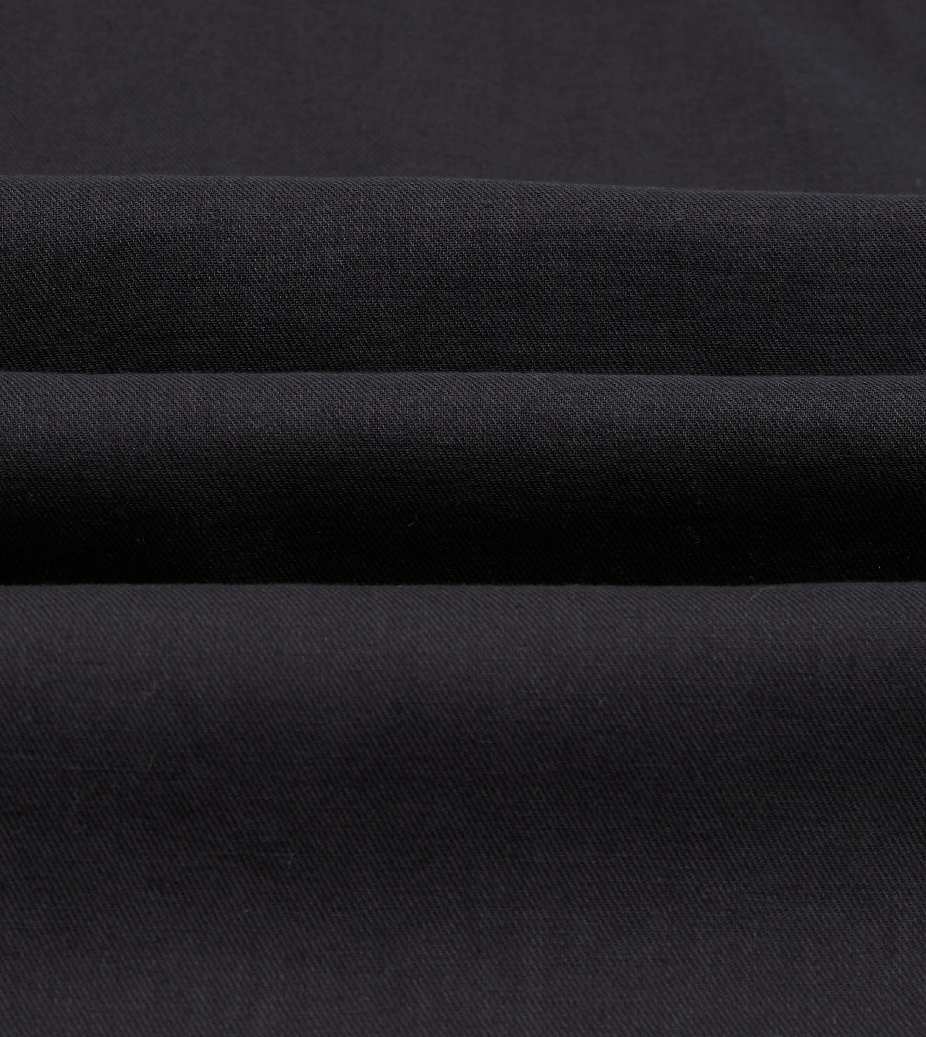 Big Yank '1920' Indigo Cotton-Linen Twill Flyer Shirt Structured Collar