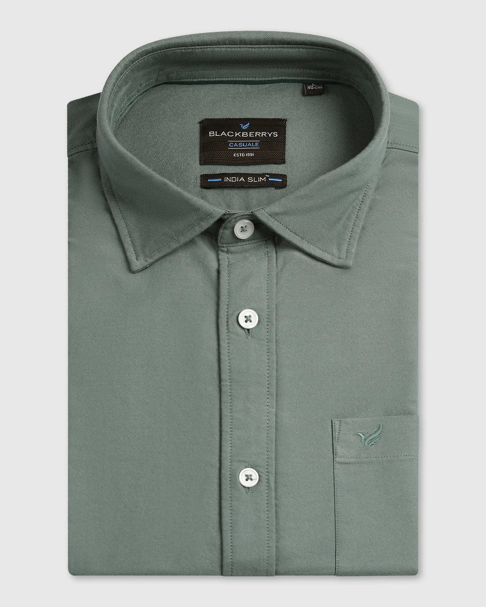 handmade touch Special Occasion Olive Solid Shirt - Solly