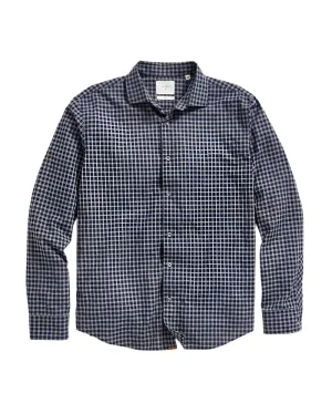 AntiPillingTechnology Flexible Fabric Blend Hutcheson Plaid Shirt - Navy/Grey