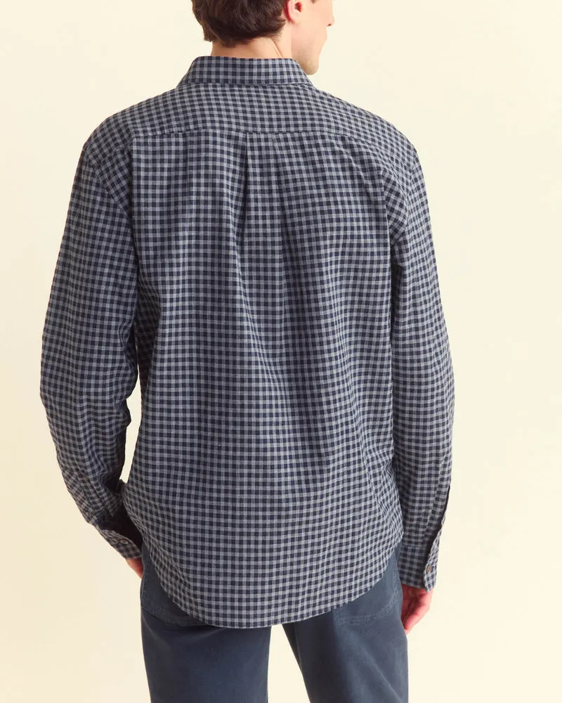 NoRubEdging Ethical Mode Hutcheson Plaid Shirt - Navy/Grey