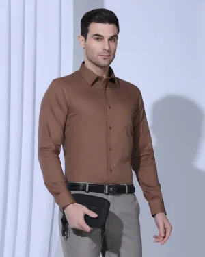 Wrinkle Resistant Non Iron Formal Rust Textured Shirt - Vlog