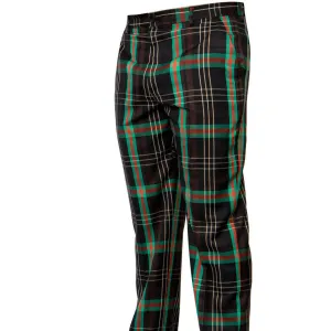 Prestige Black Brown Red Green Plaid Pants Fit Comfort