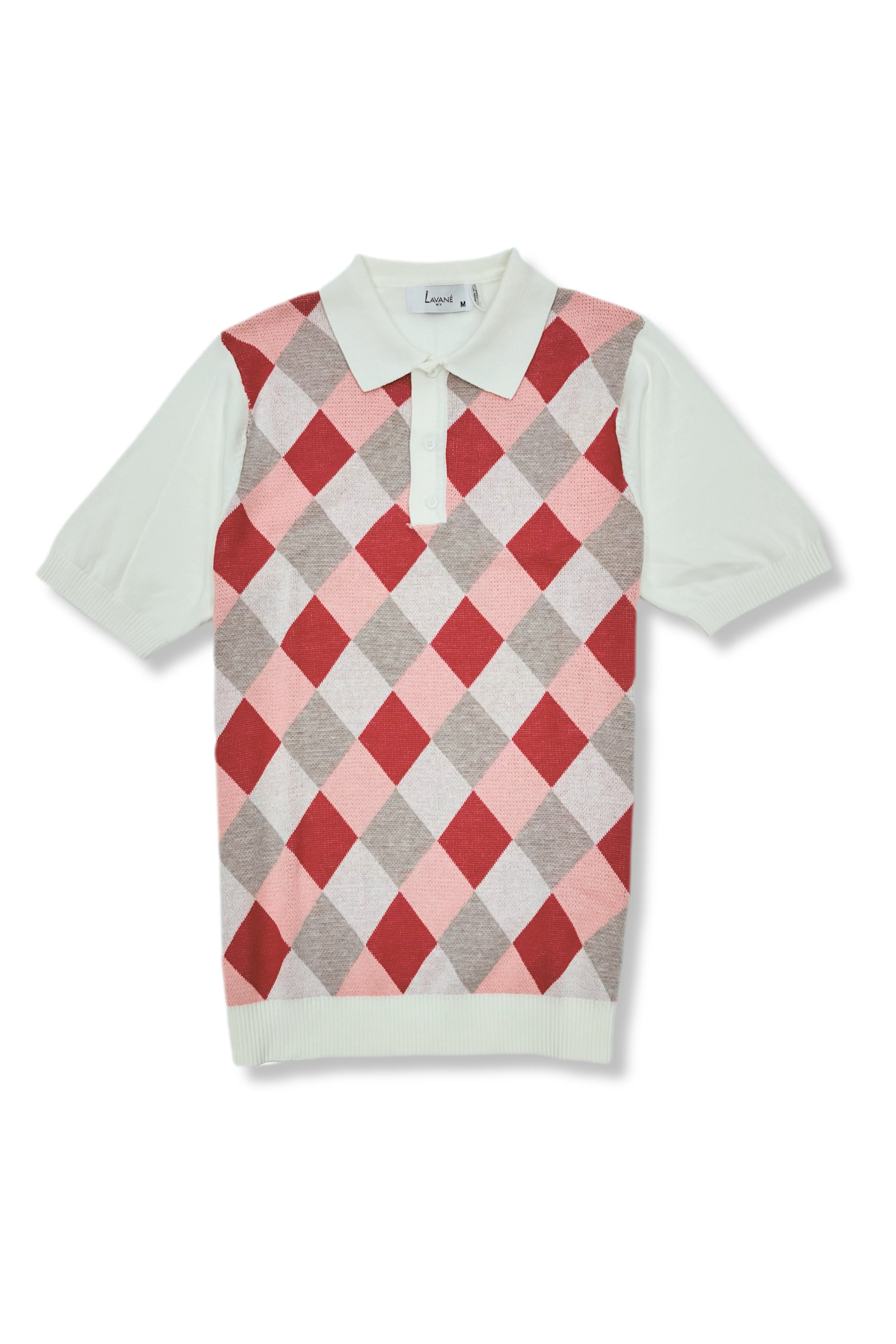 Lusaka Patterned Knitted Polo High-End Look Light Wear