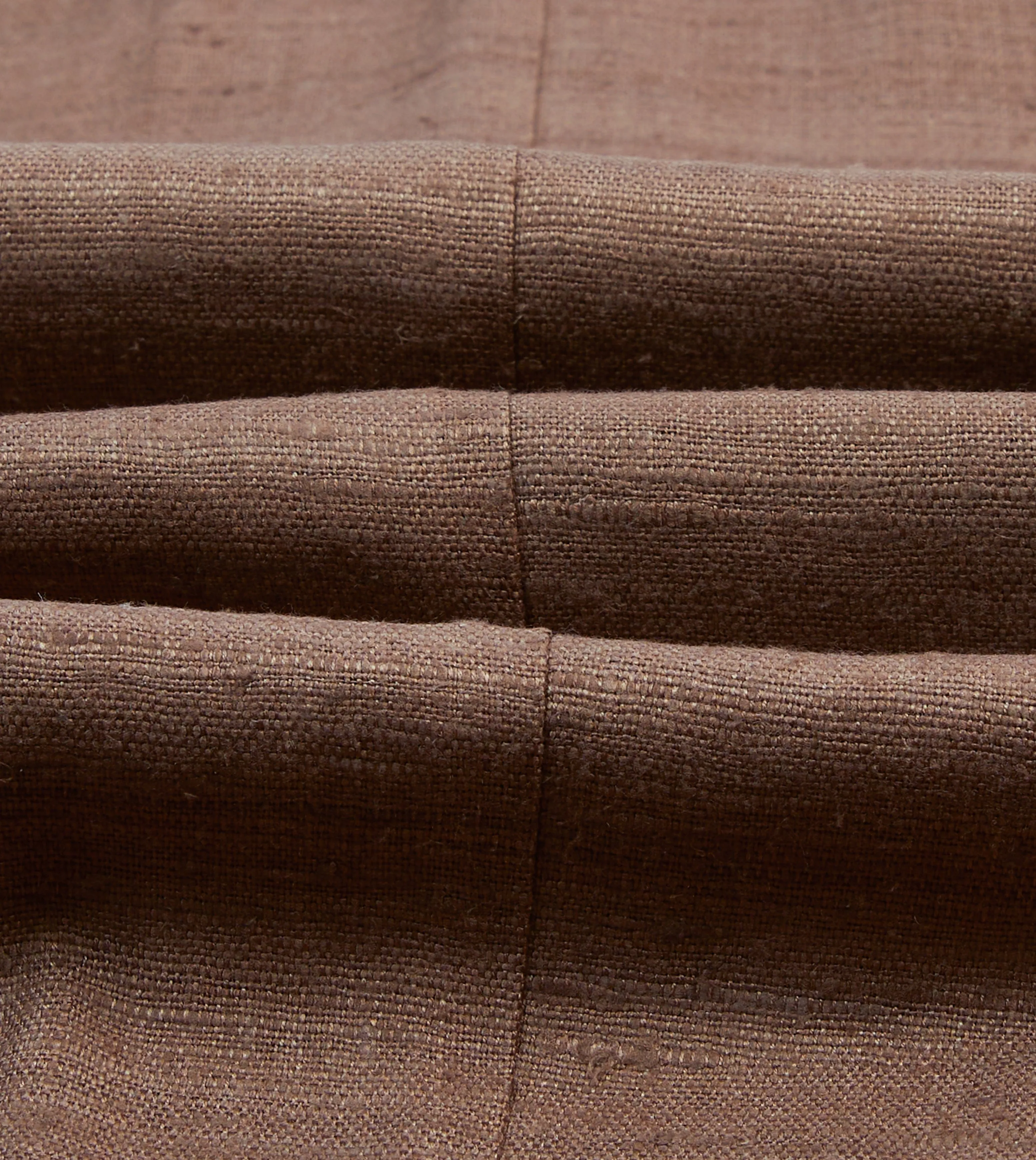 Rugged Comfort Brown Tussah Silk Double-Breasted Tailored Jacket