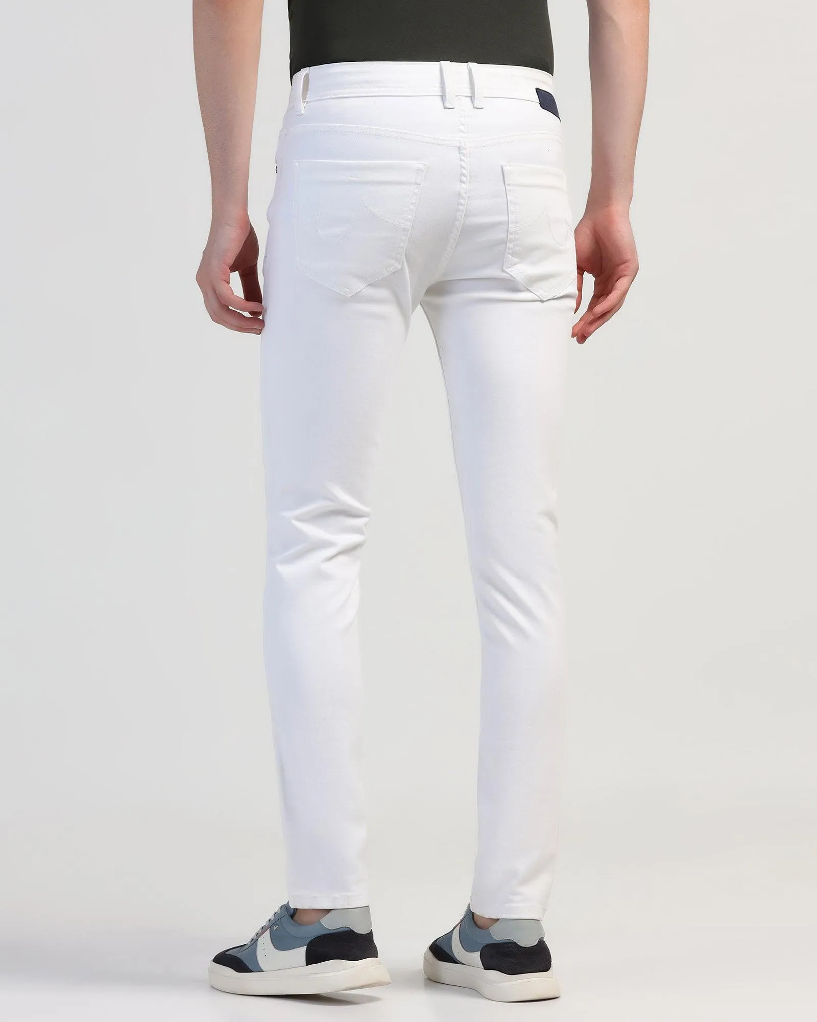 Bleed Zero Slim Yonk Fit White Jeans - Rene Fit Anytime