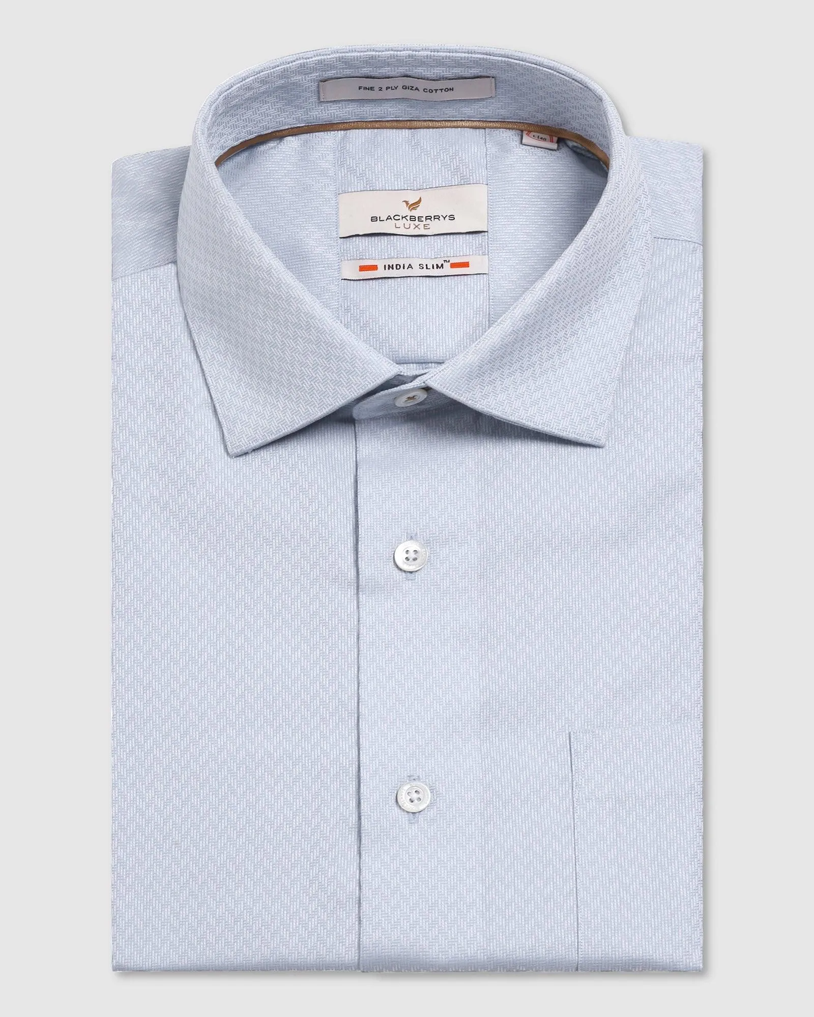 Layered Hemline Wardrobe Must-Have Luxe Formal Grey Textured Shirt - Silas