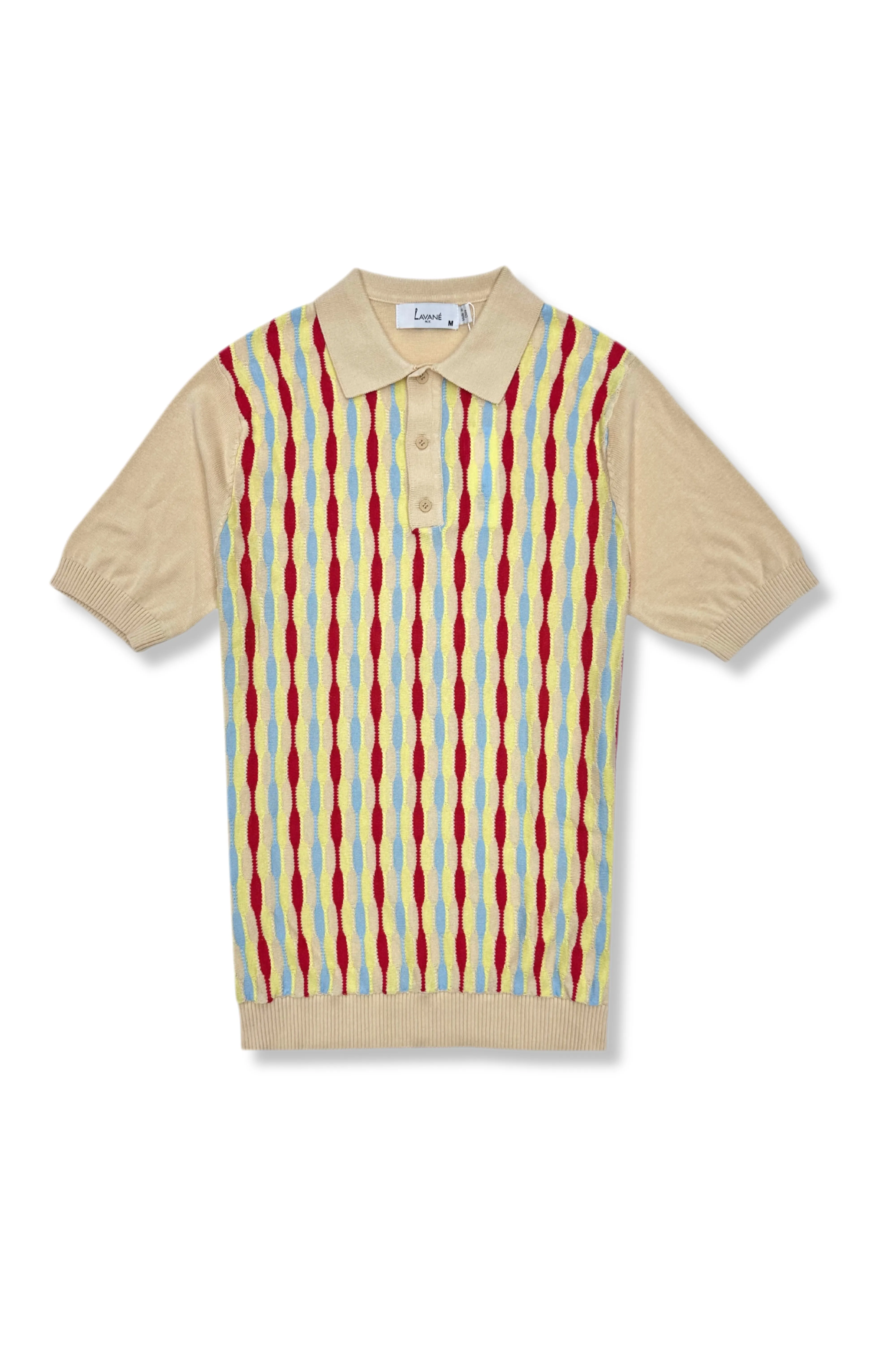 Simple Top Urban Explorer Lobito Patterned Knitted Polo