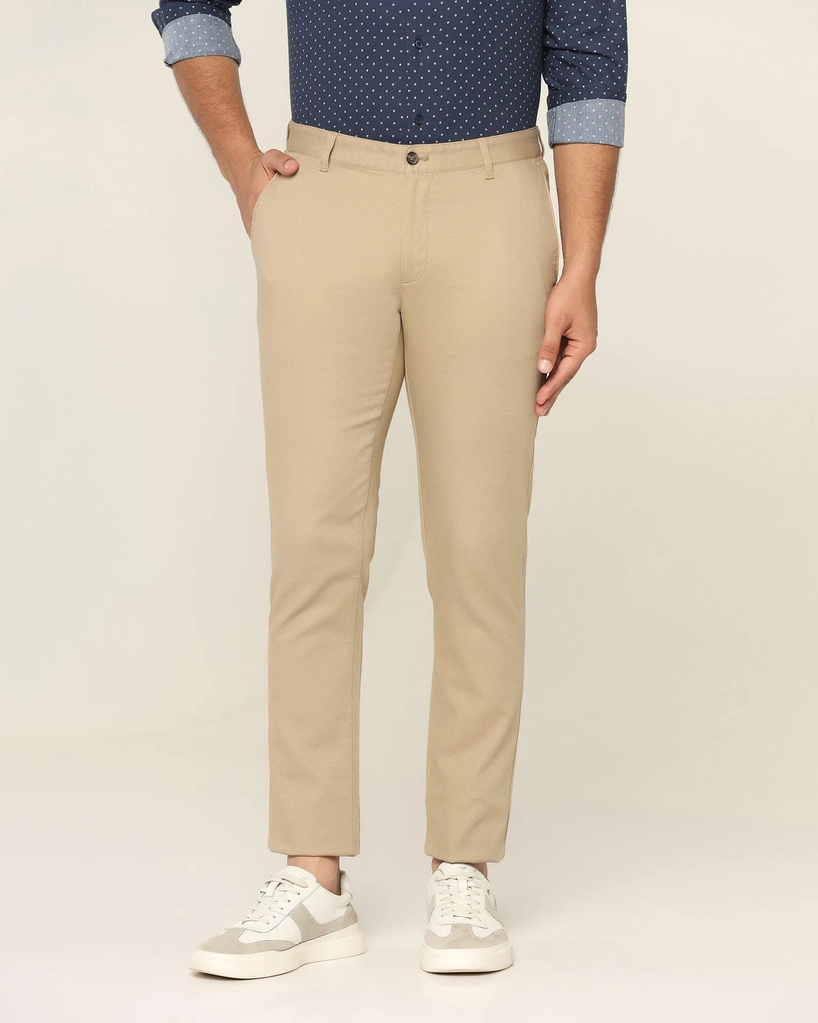 Slim Fit B-91 Casual Khaki Textured Khakis - Altus Low Profile Fasteners Active Comfort Wear