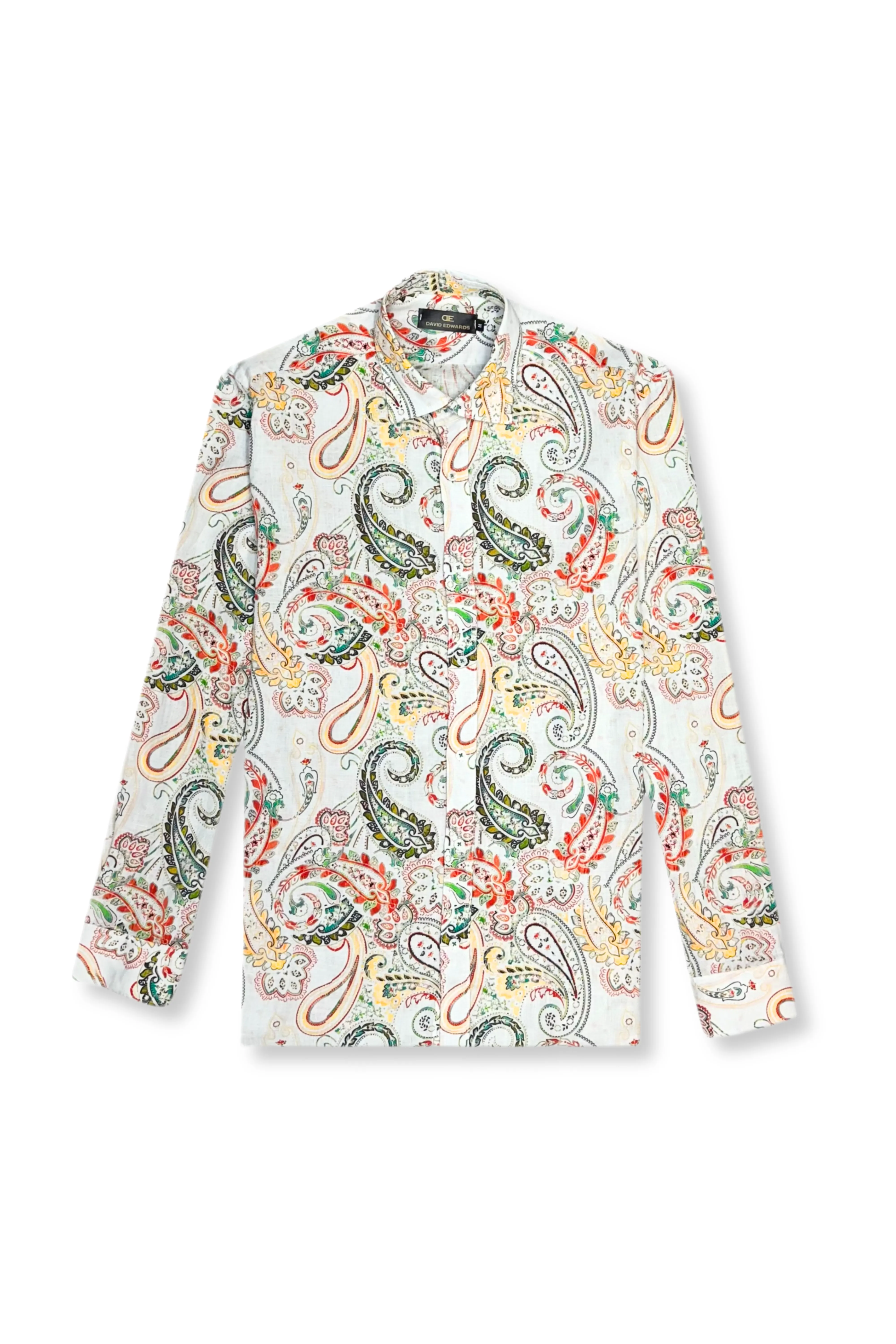 Daines Roll Tab Linen Shirt ComfortStretch Hero Glow