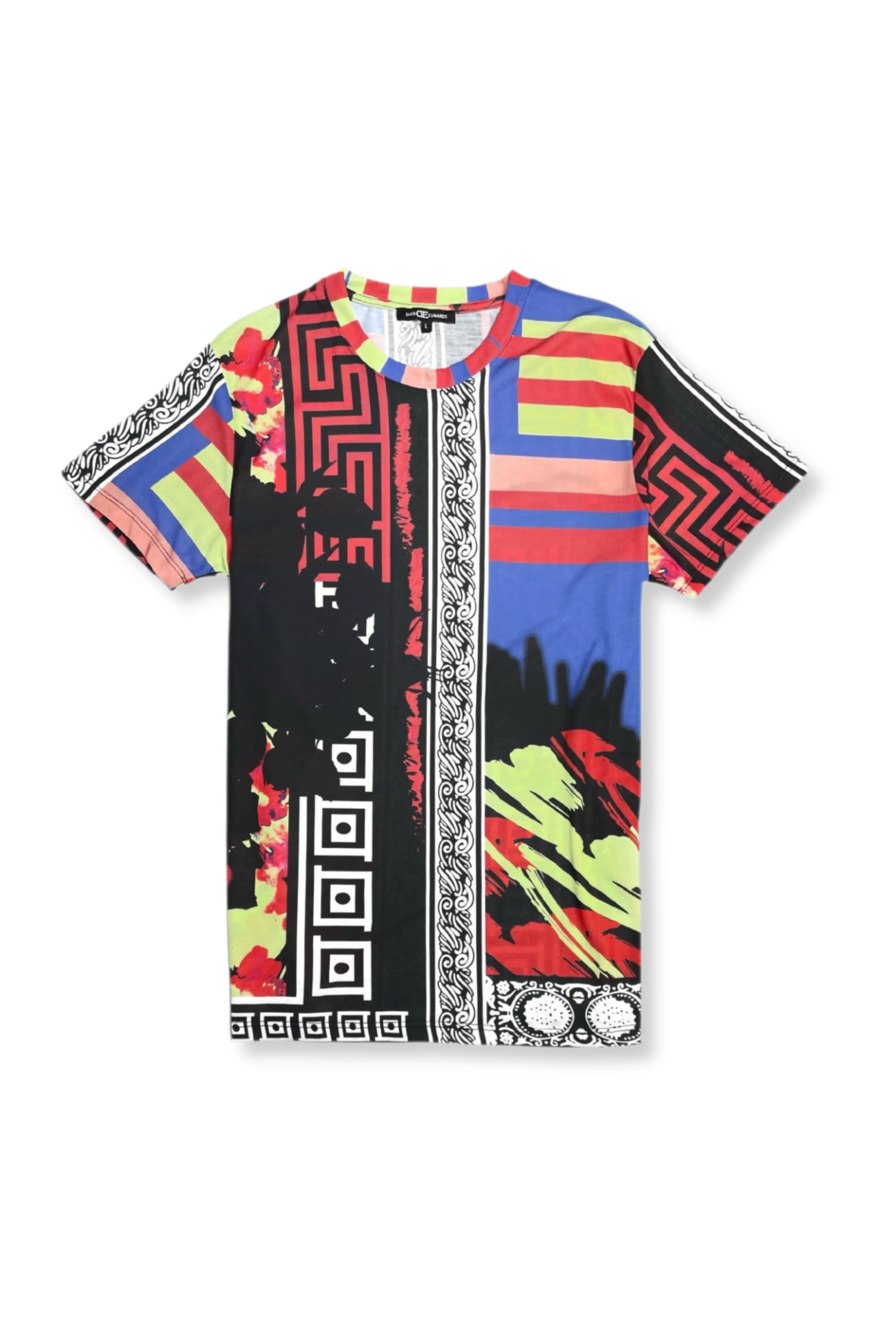 Circular Knit Construction Daito Crew Neck T-Shirt