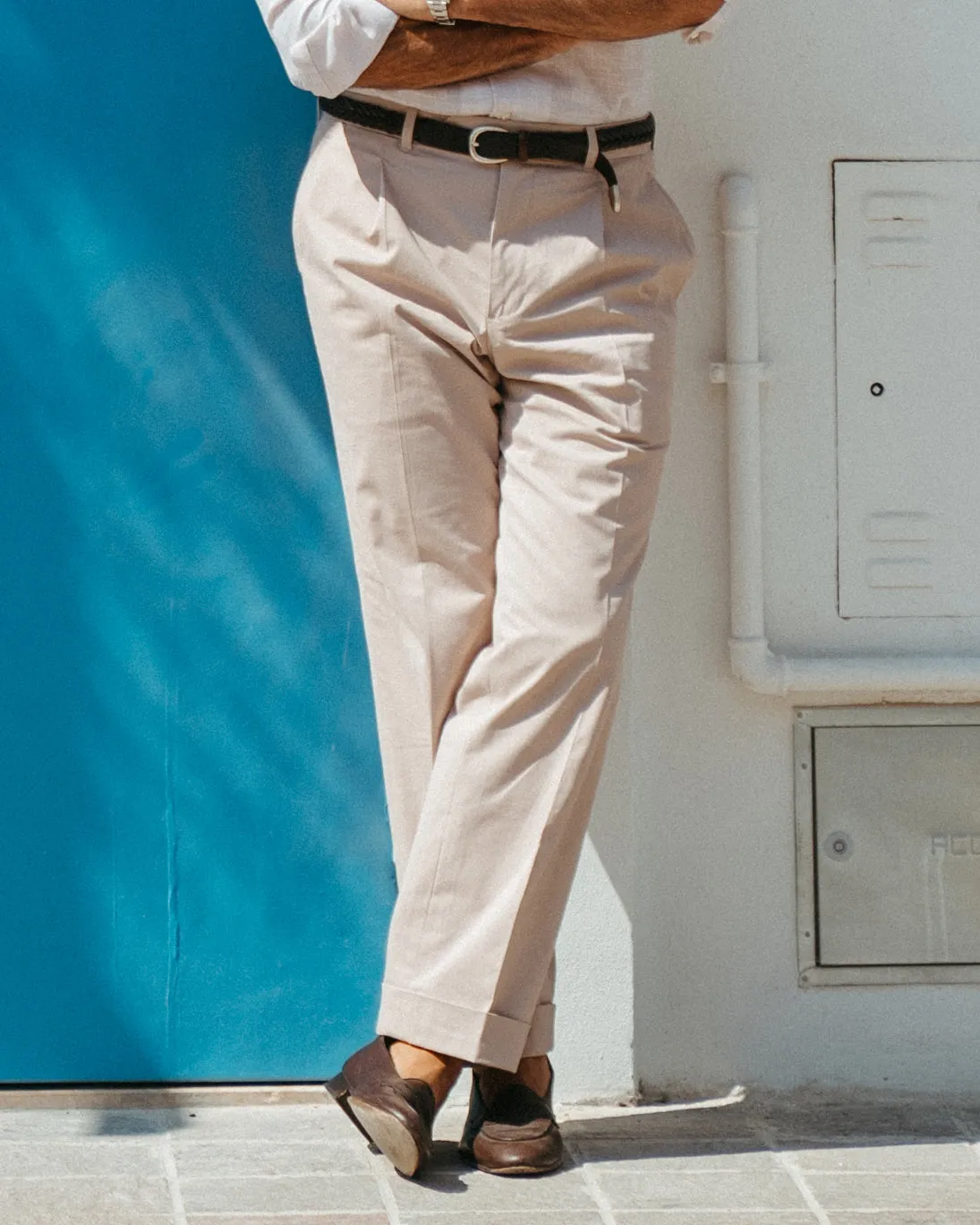 Pleated Pastel Pink Dress Pant EasyCareFabric