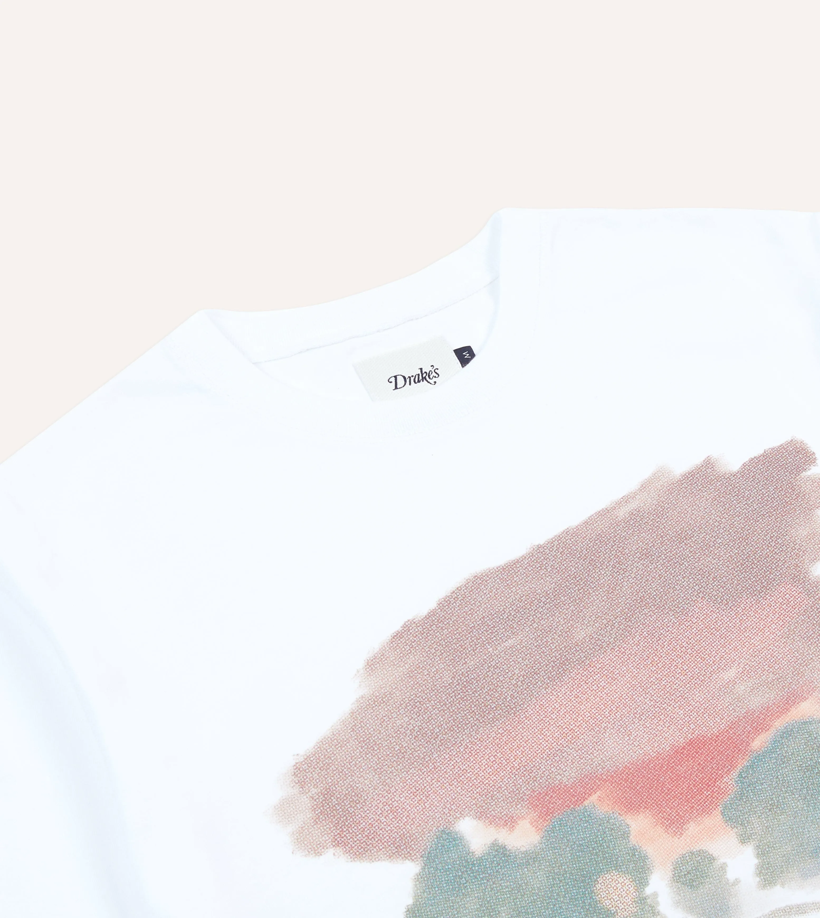 White Street Print Short-Sleeve Hiking T-Shirt Light Wear