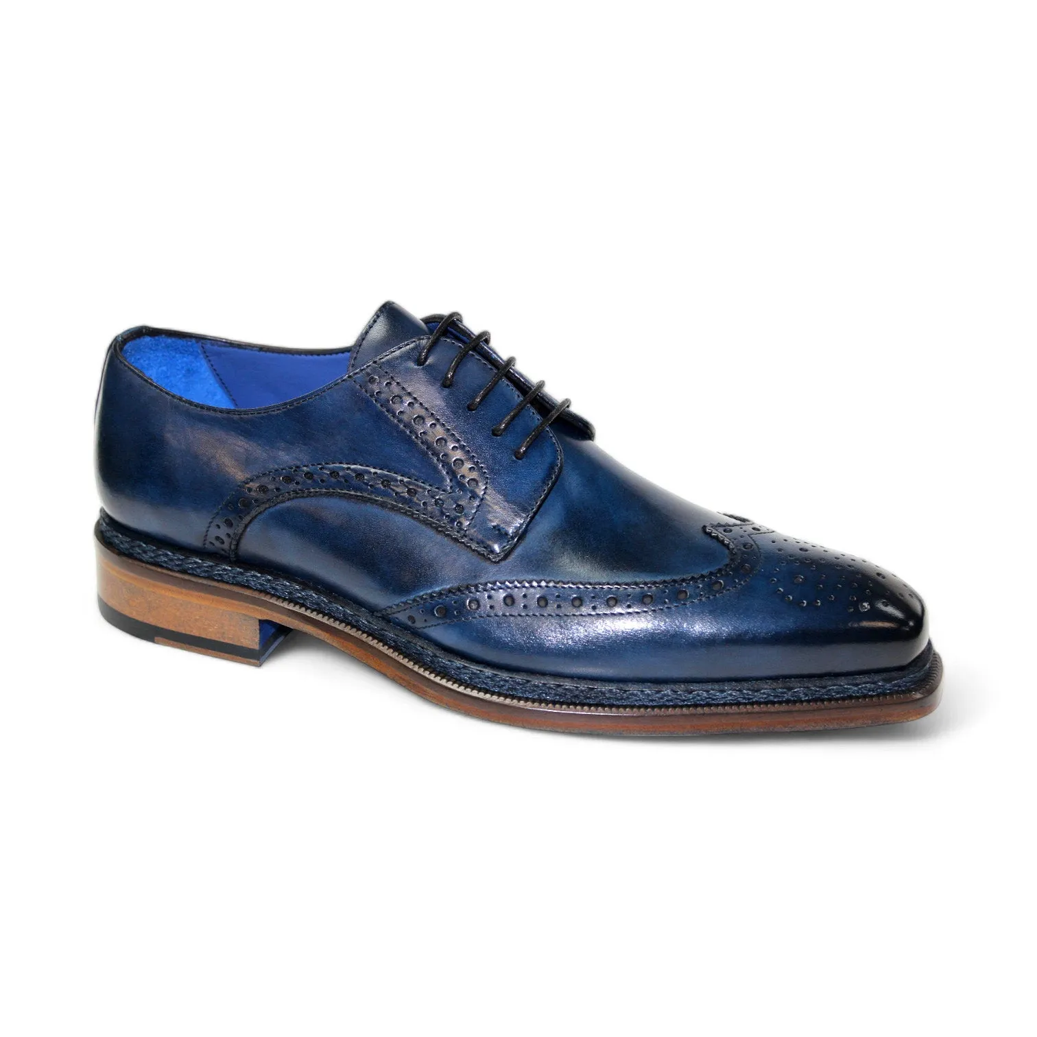 Emilio Franco "Adriano" Navy Shoes (IN STORE) Comfort Enhancement Mesh