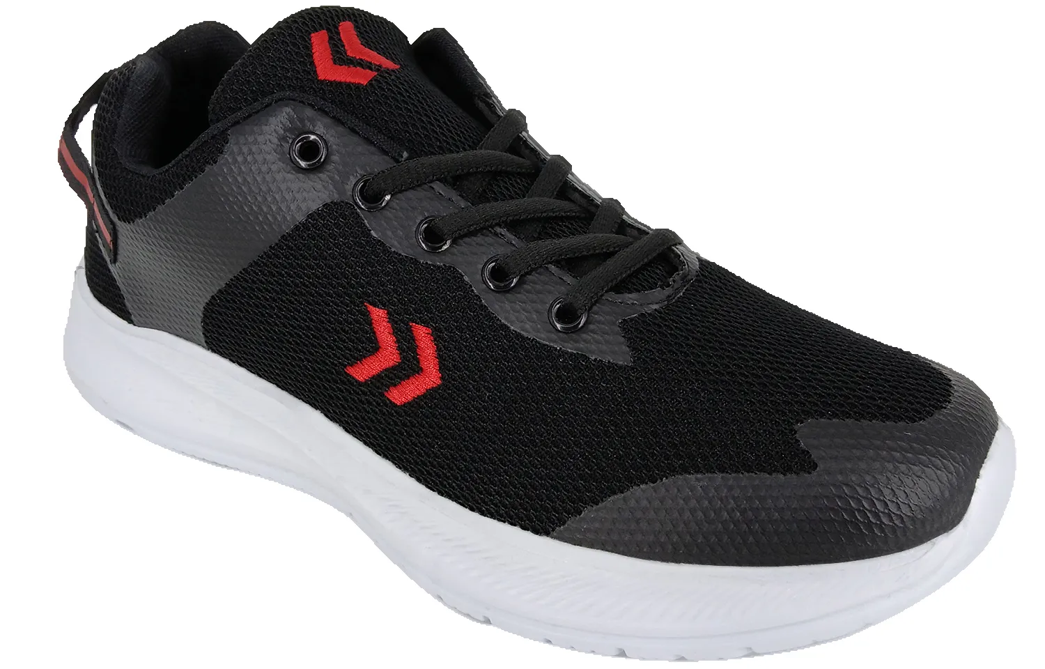 Street Mode Stretch Step VARSITY Men's Black & White Ultralight Athletic Shoes SP665