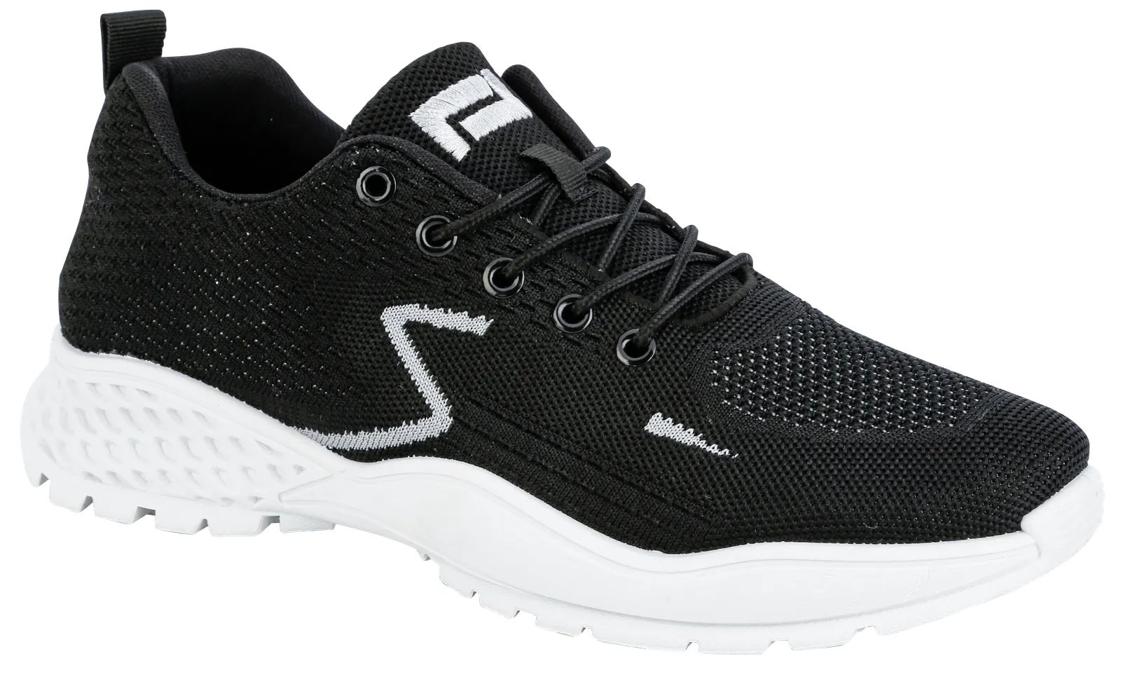 Day Glow Timeless Comfort ORBIT Men's Black & White Ultralight Athletic Shoes SP660