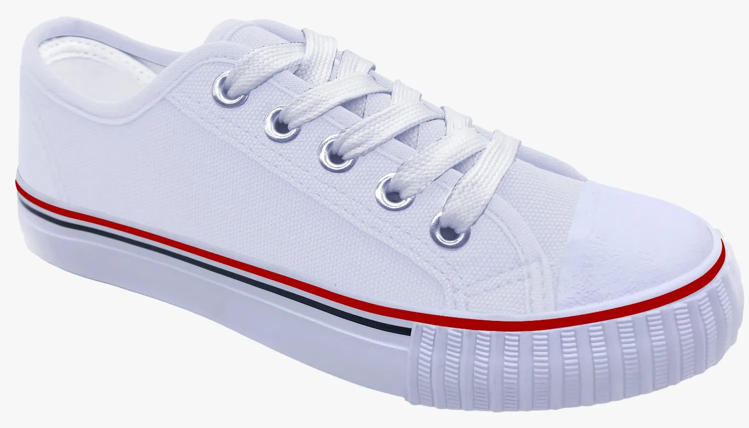 Trend Style White Lace Up Classic Canvas Men's Shoes SP643