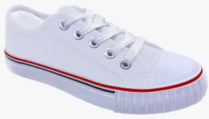 Fashion Layer White Lace Up Classic Canvas Men's Shoes SP643