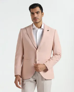 Formal Peach Textured Blazer - Aramis Eco Friendly Dyed Fabric