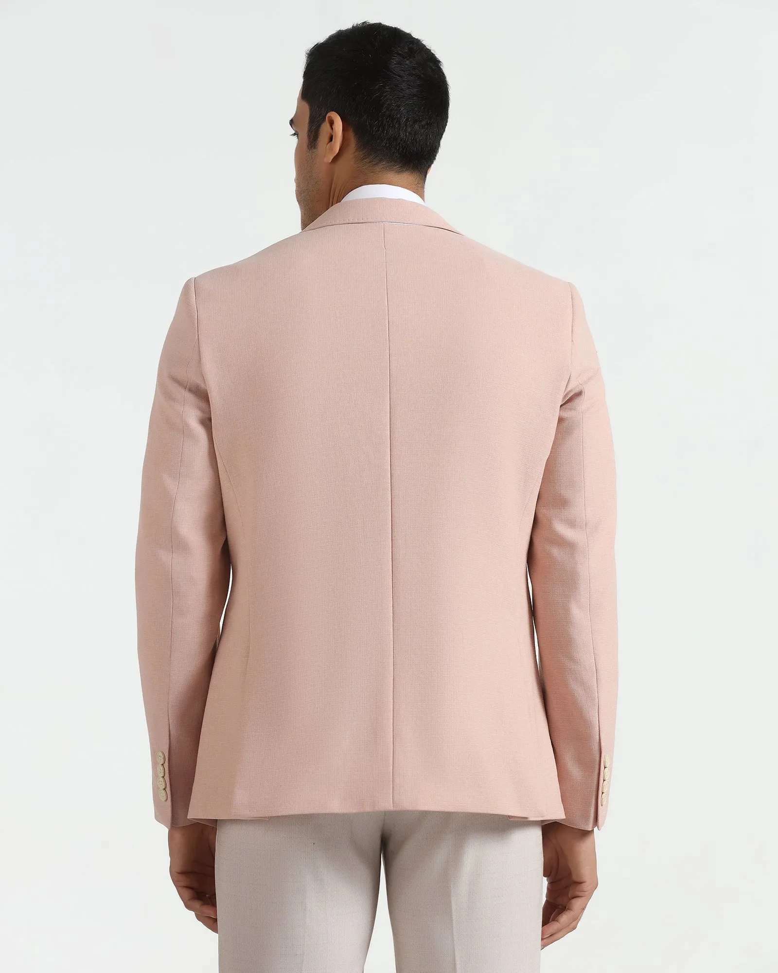 wrinkle free Rugged Outdoor Optimized Formal Peach Textured Blazer - Aramis