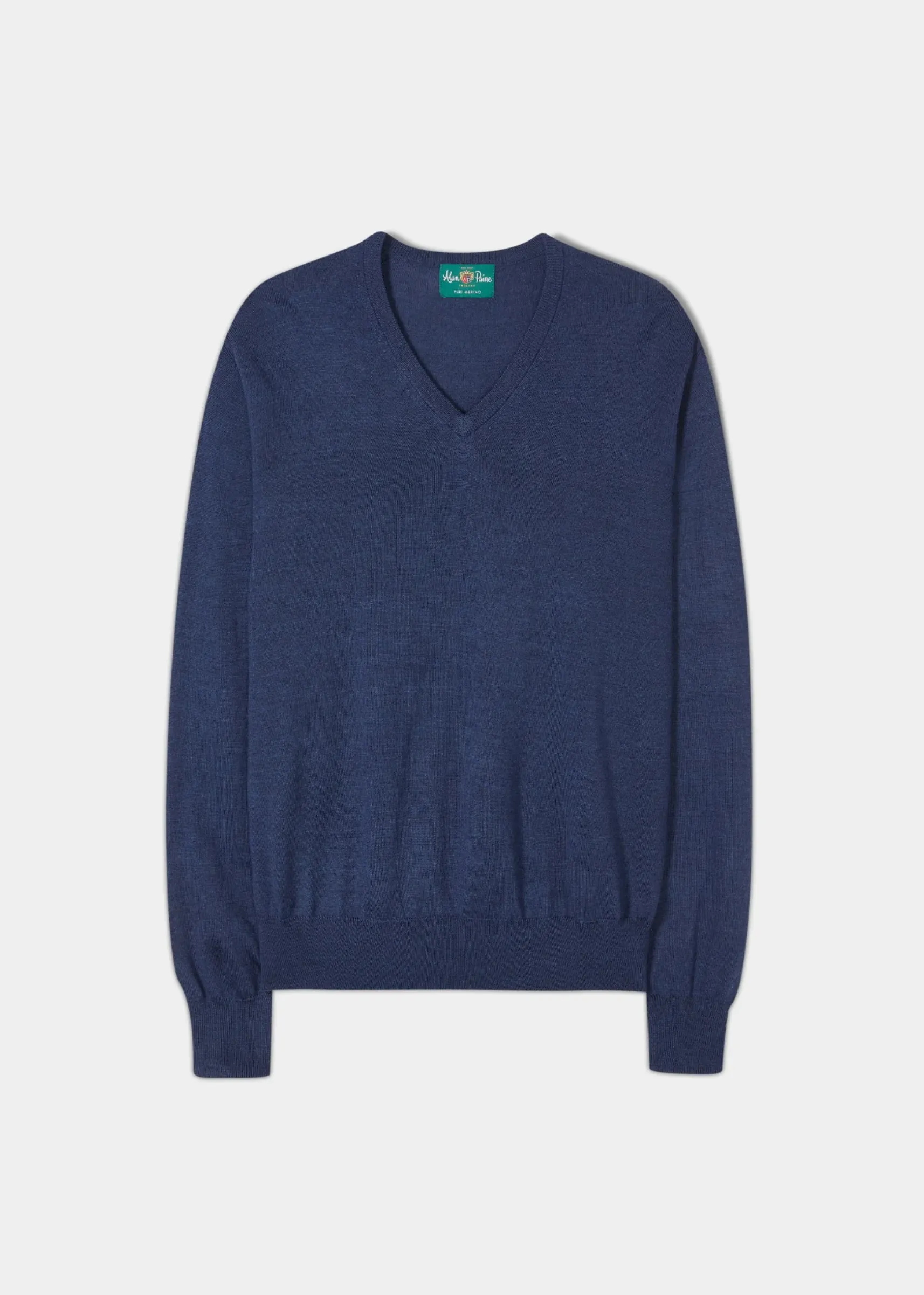 Haddington Solid Cashmere Vee Dream Core