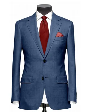 Dugdale Fine Worsted - Blue Plain Relaxed Layers Snag Free Zipper Technology