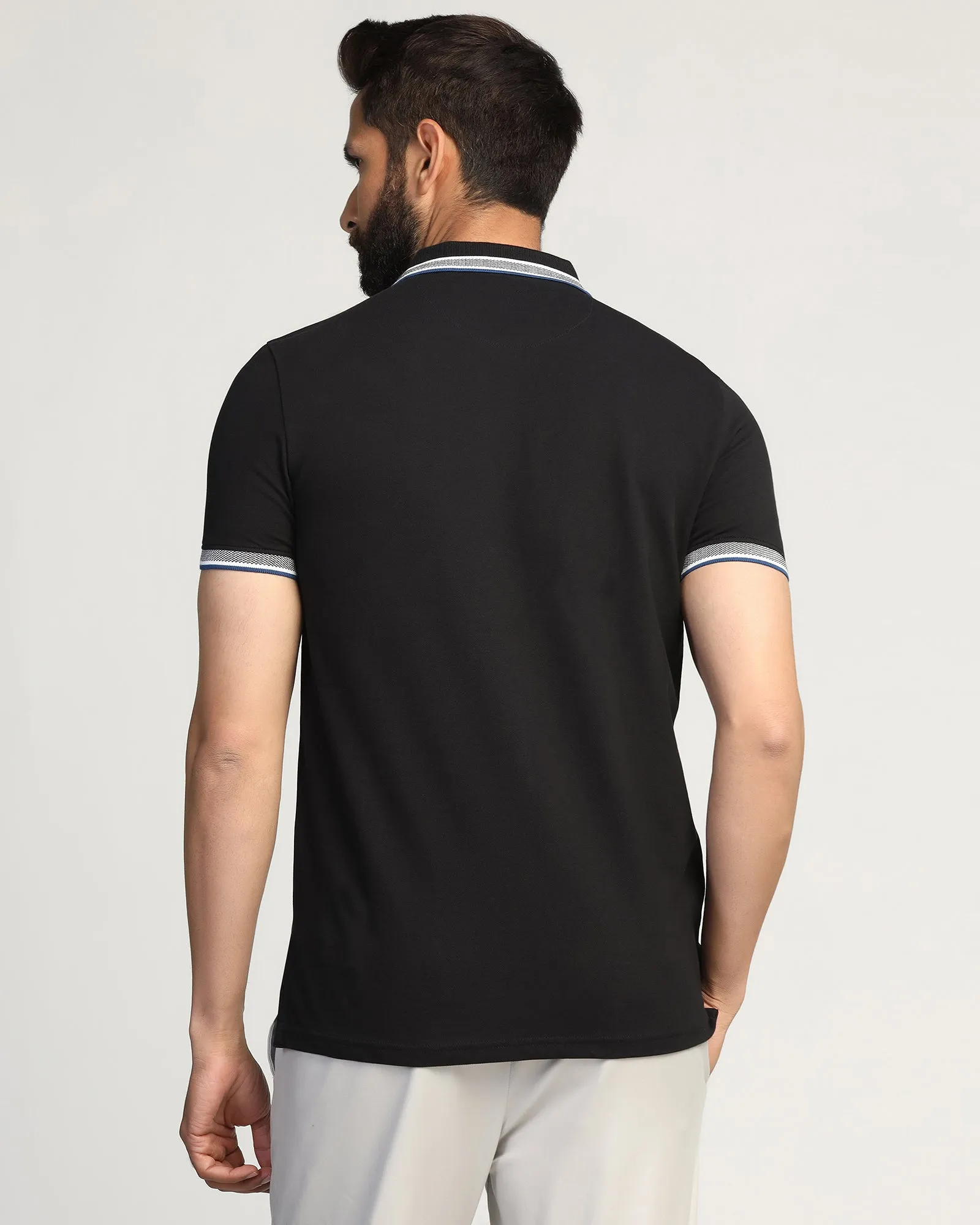 Polo Black Solid T-Shirt - Taurus Dress Up Or Down Corporate Dress Code
