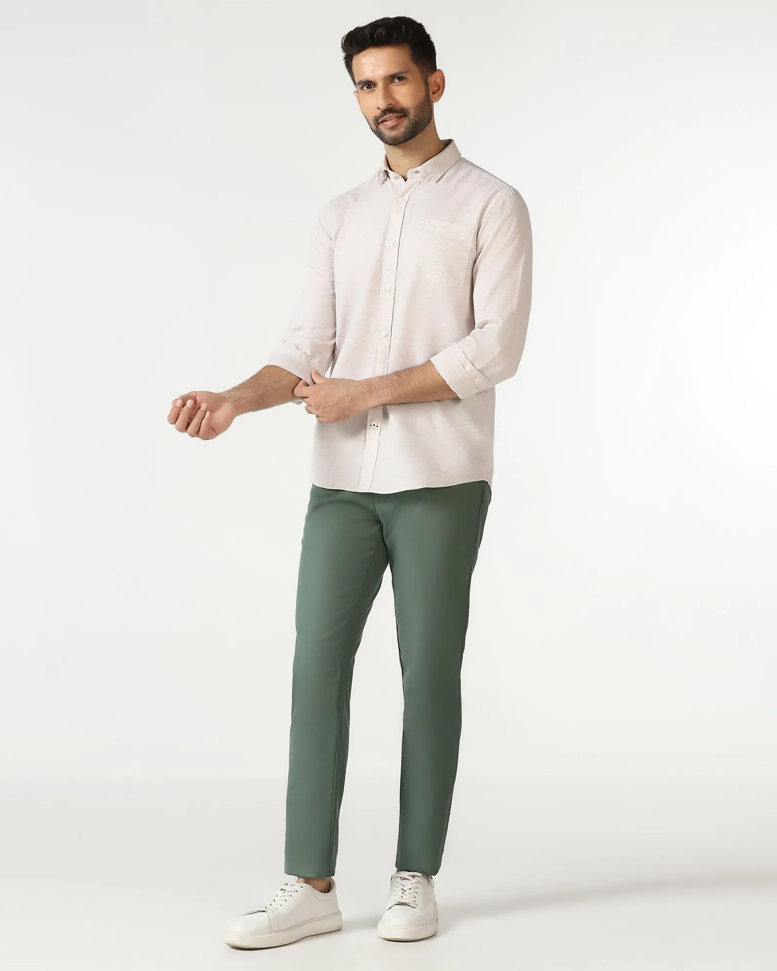 Green Solid Khakis - Janis Breathable layers