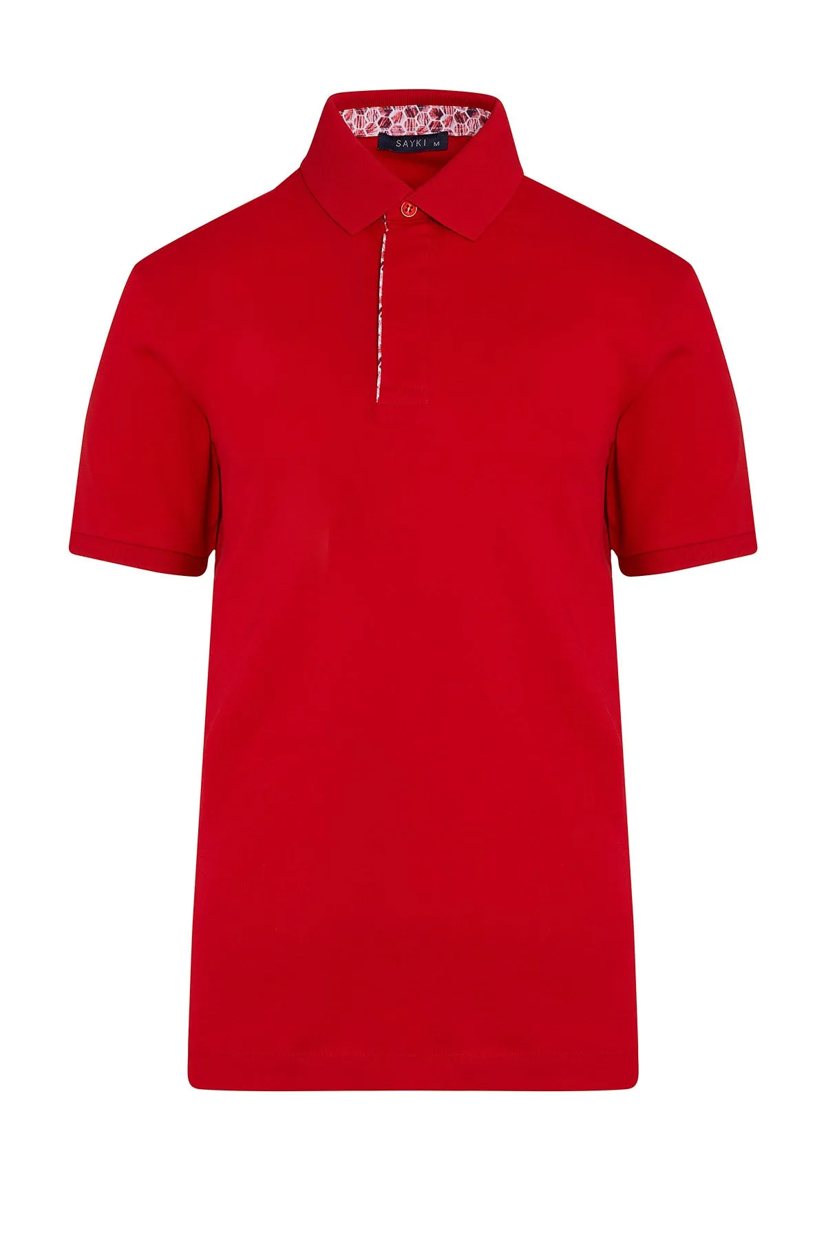 Regular Fit Cotton Red Polo T-Shirt Comfort Apparel Club Style