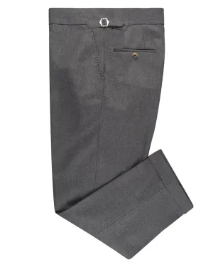 Active Layers Minnis Mid Grey Wool Flannel Pant