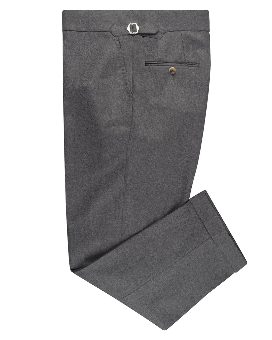 Active Layers Minnis Mid Grey Wool Flannel Pant