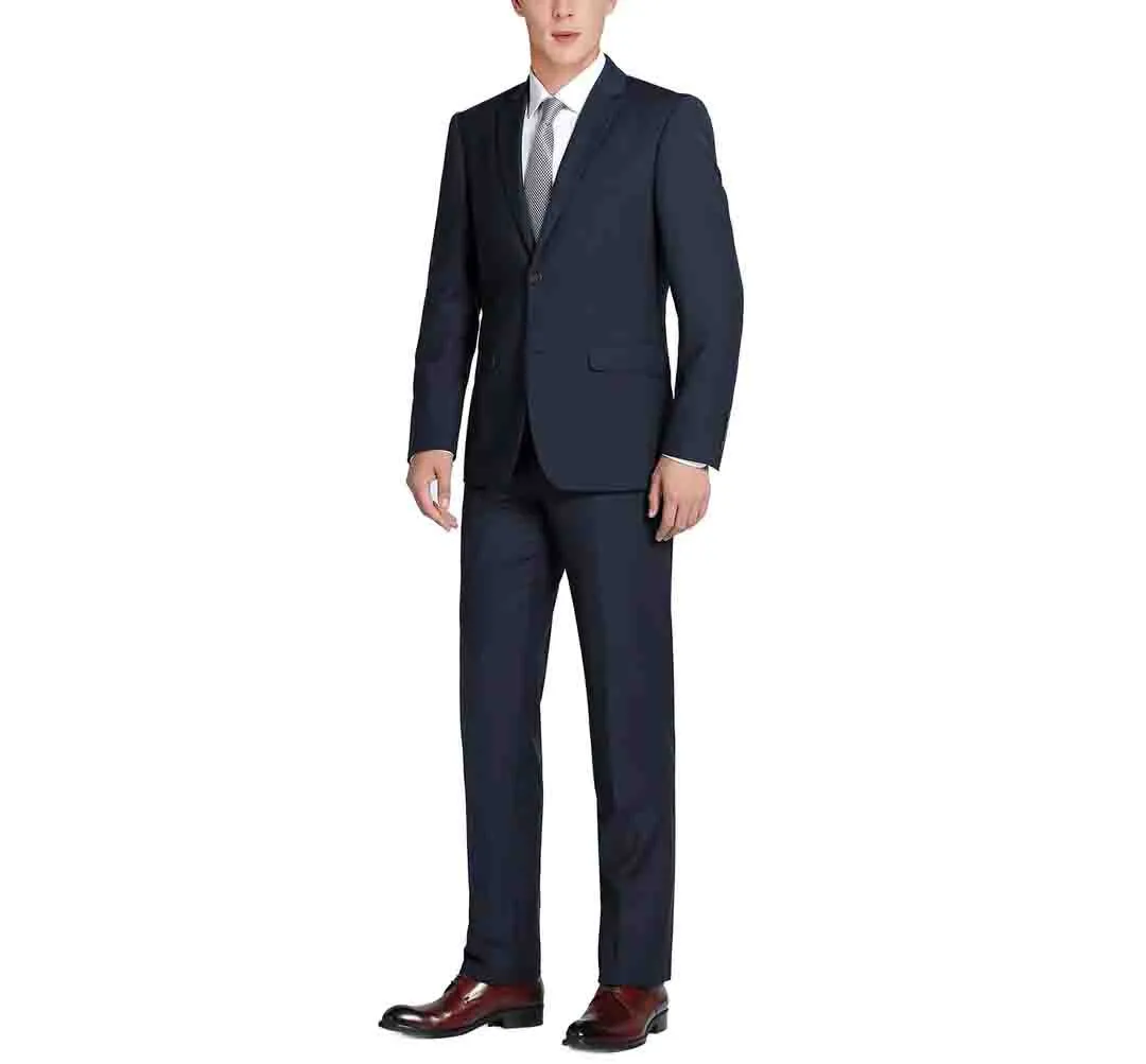 Renoir Slim Fit 2 Button Suit in Navy Essential Fit Practical Design