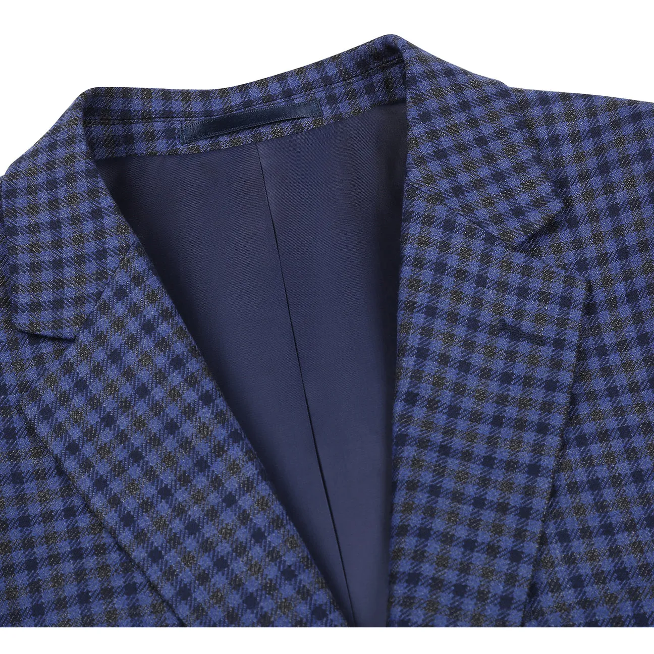Mark Style MultiPocketLayout Alessandro Vitello by Renoir Classic Fit Wool Blue Blazer 565-9