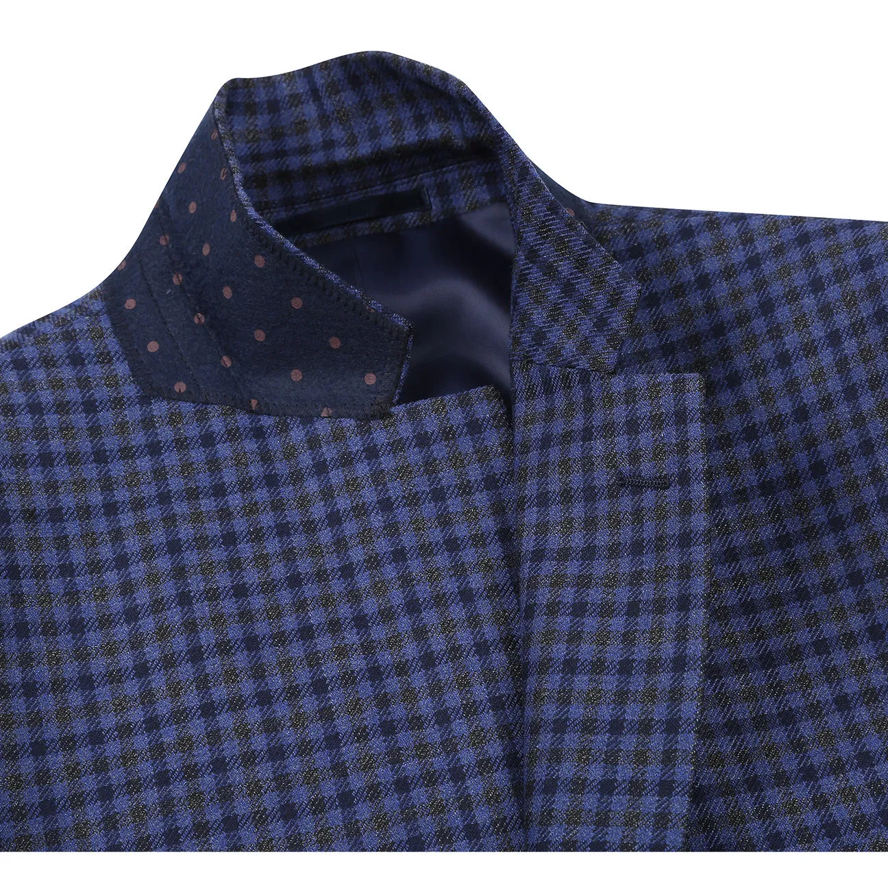 Mild Weather Elasticized Waist Alessandro Vitello by Renoir Classic Fit Wool Blue Blazer 565-9