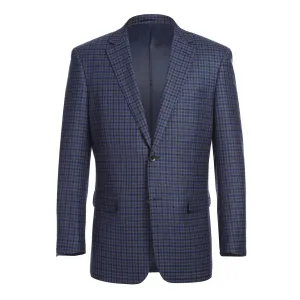 CompactPacking Alessandro Vitello by Renoir Classic Fit Wool Blue Blazer 565-9