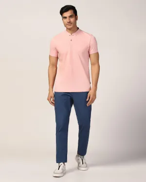 Slim Comfort B-95 Casual Blue Solid Khakis - Lab Easy Layer