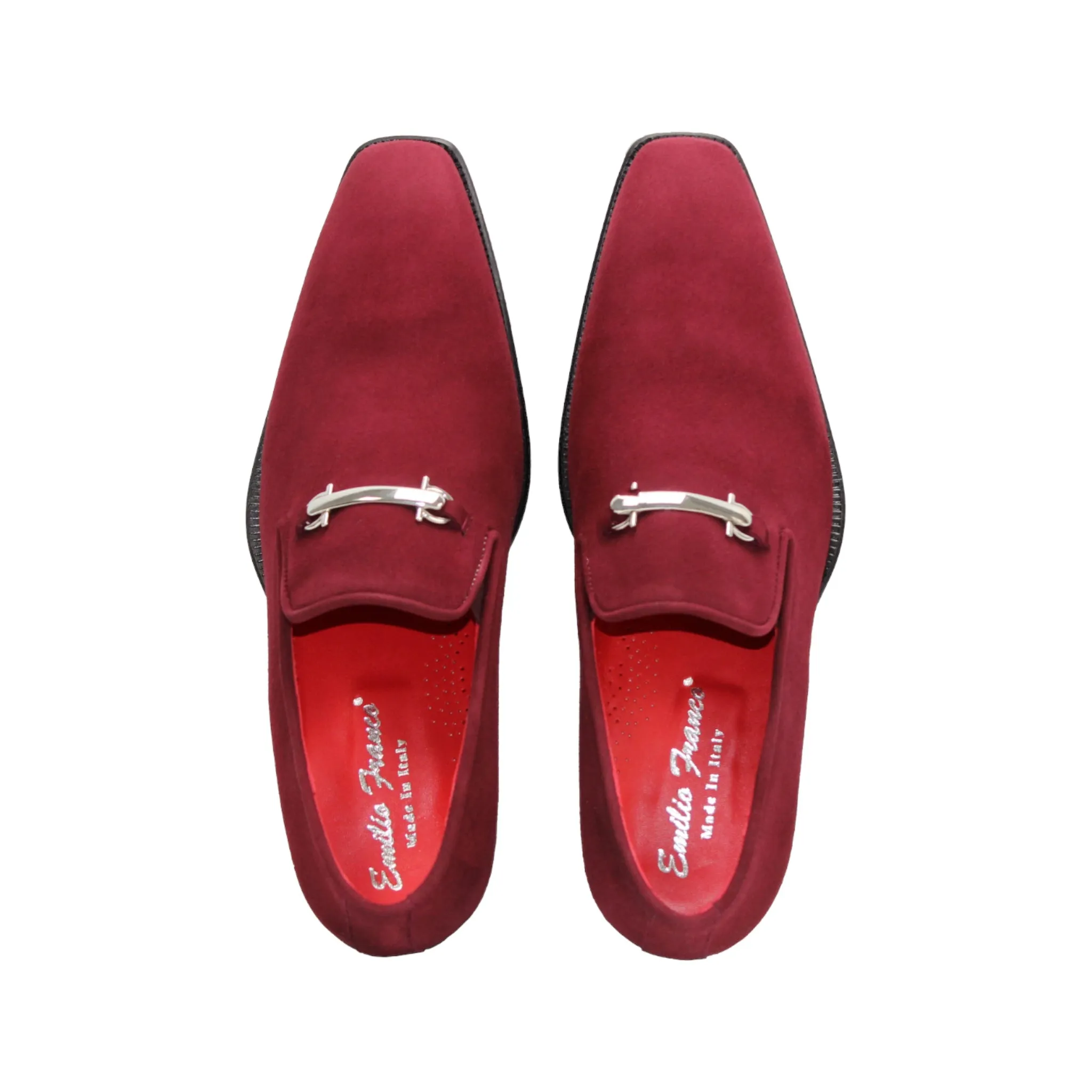 Mono Style Bold Neon Emilio Franco "Francesco" Burgundy Shoes