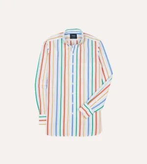 Stylish Element Multi Stripe Poplin Button-Down Shirt