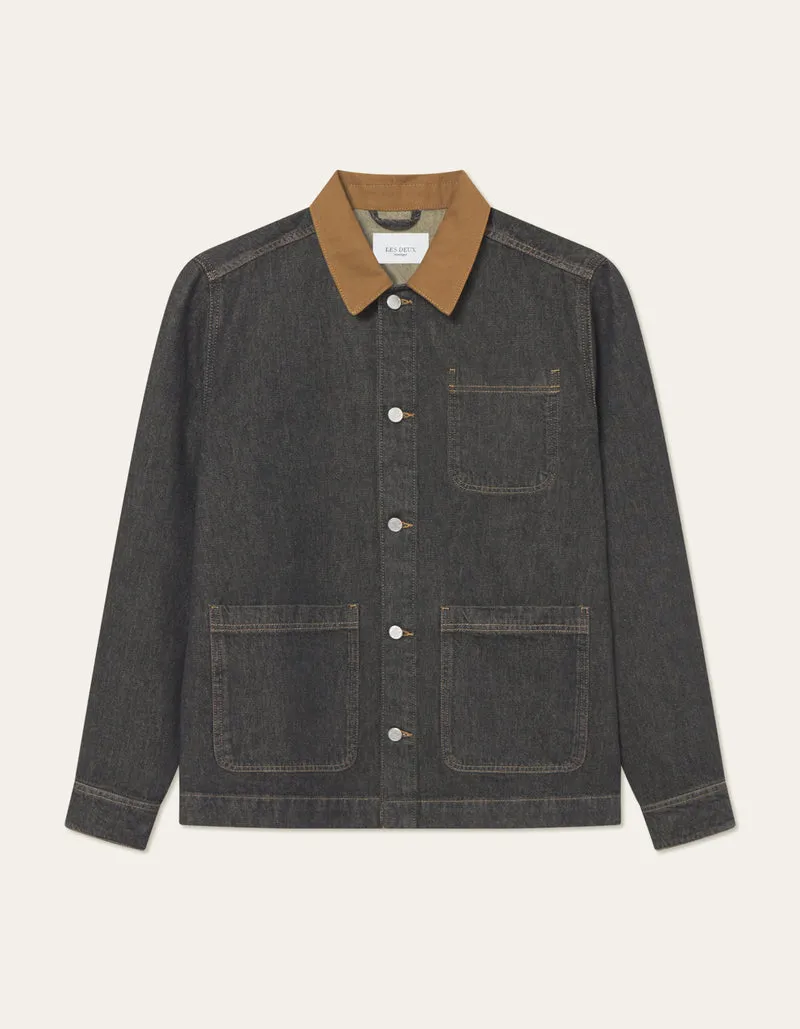 Layton Denim Overshirt - Black Teacher Chic Boho Light