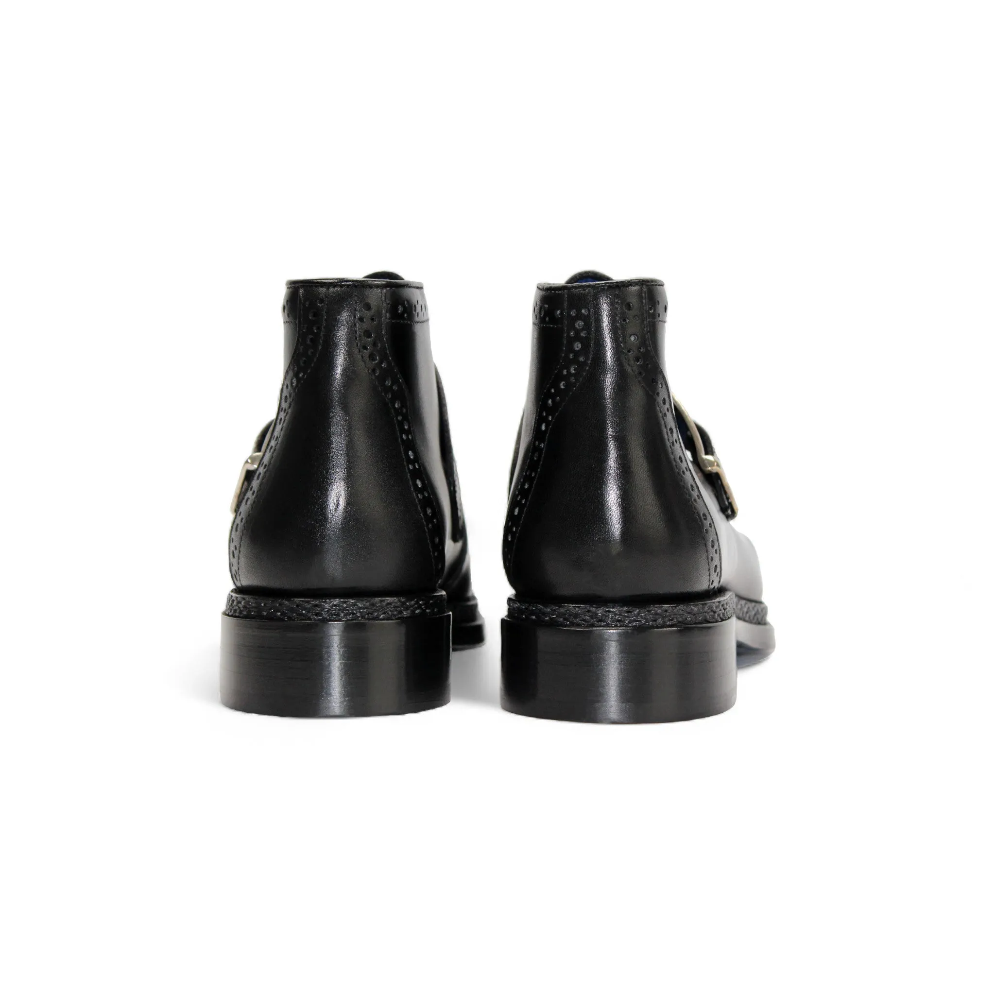 Non Slip Tread Pattern Emilio Franco "Aldo" Black Boot