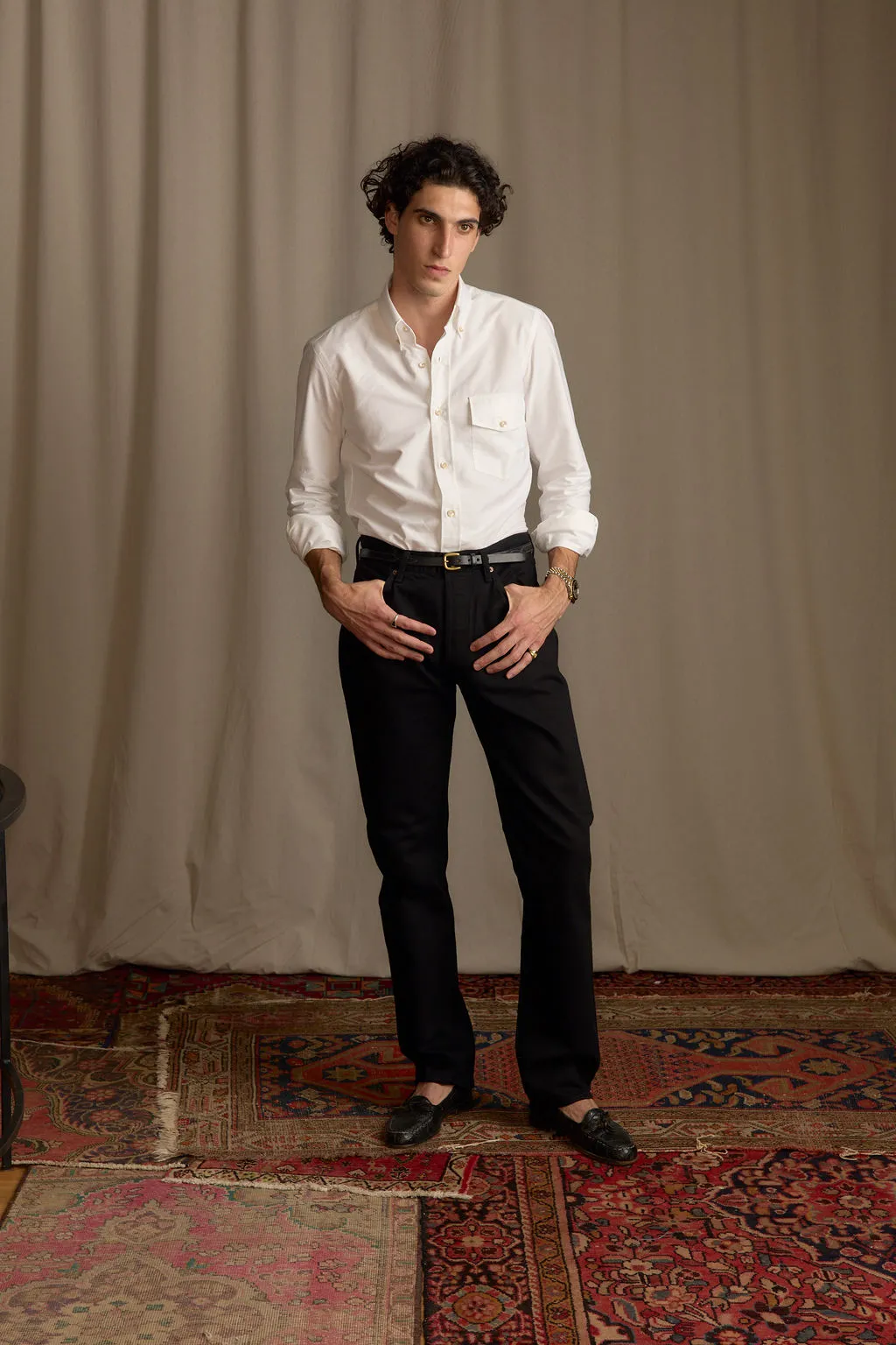 White Oxford Button Down Shirt Story Mood