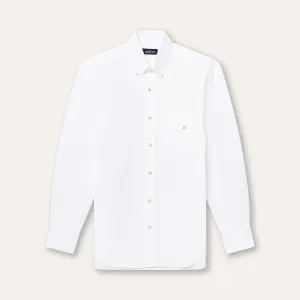 White Oxford Button Down Shirt StainReleaseCoating