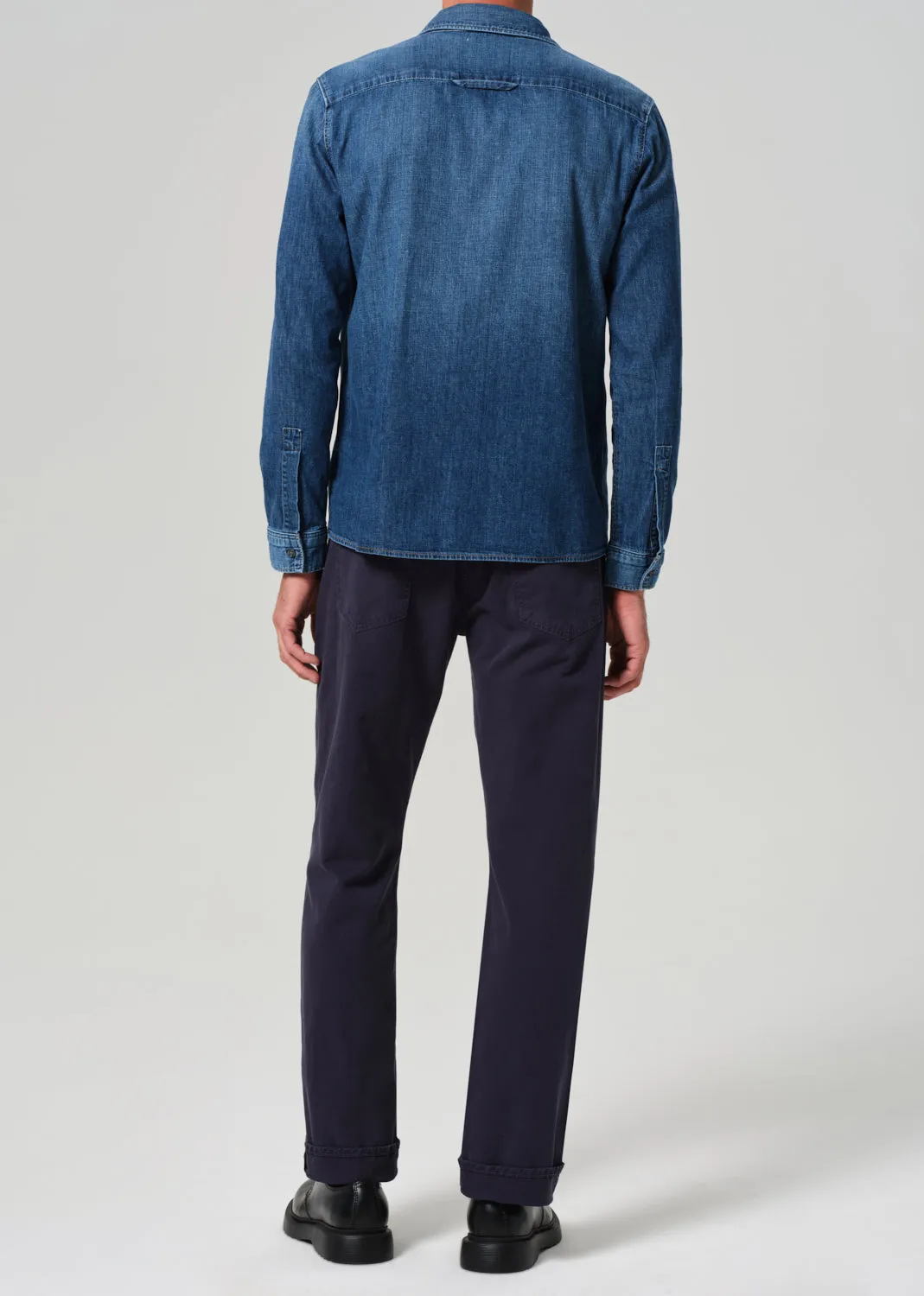 Elijah Relaxed Fit Linen Pant - Night Flight Modern Boots Eco Wear