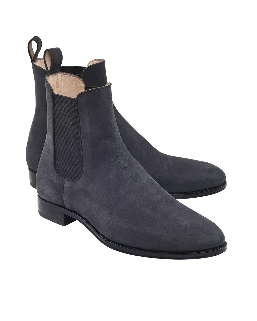 Chelsea Boots Nubuck Black Comfort Grip Non Slip Wellness Seekers