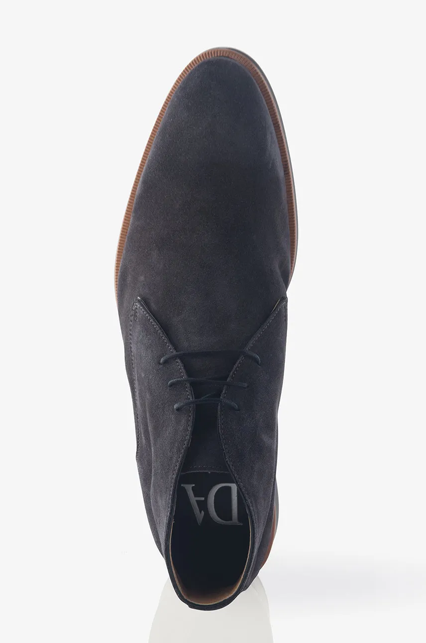 David August Suede Chukka Boot in Lavagna Blackboard Fit Sweat Resistant Standing Workers