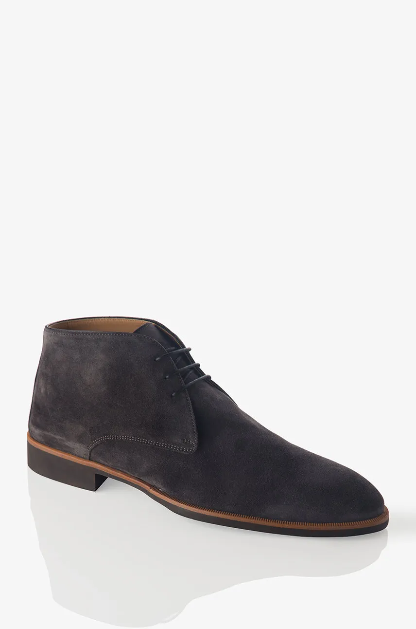 Mesh Upper David August Suede Chukka Boot in Lavagna Blackboard